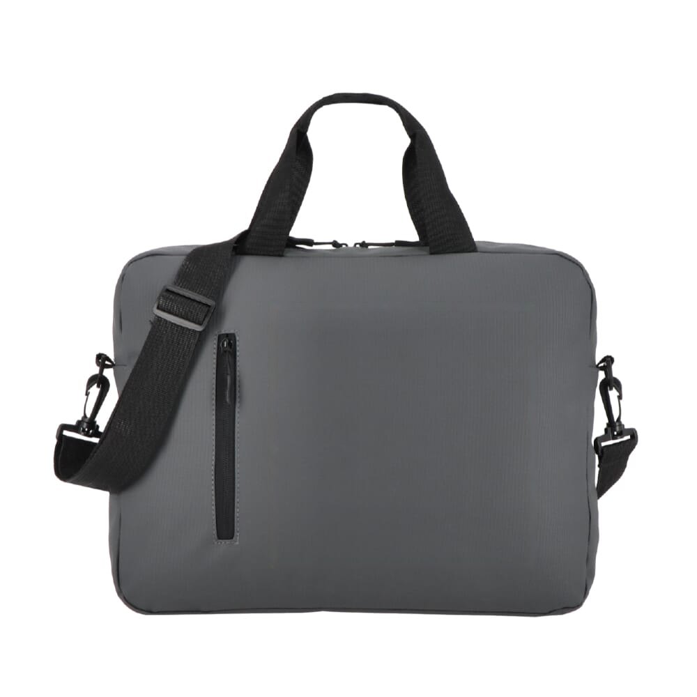 PU SoMa laptop messenger tas 28 x 38 x 5 cm — drukvlak voorzijde