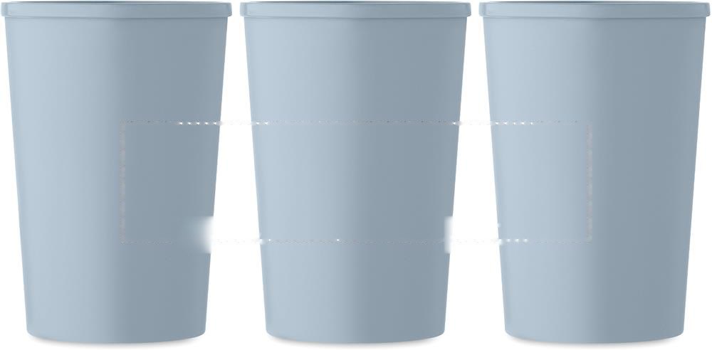 BEIBAKU - PLA dubbelwandige beker 350ml — drukvlak drukvlak 2