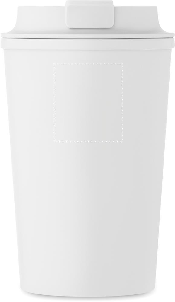 BEIBAKU - PLA dubbelwandige beker 350ml — drukvlak voorzijde boven