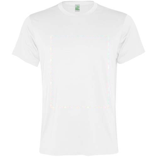 Slam 100 g/m² sportshirt met korte mouwen voor heren — drukvlak impact volledige voorzijde