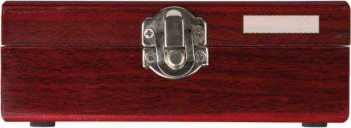 Wijnset Renée | Houten kist | Schaakbordlid | 4 st — drukvlak voorzijde