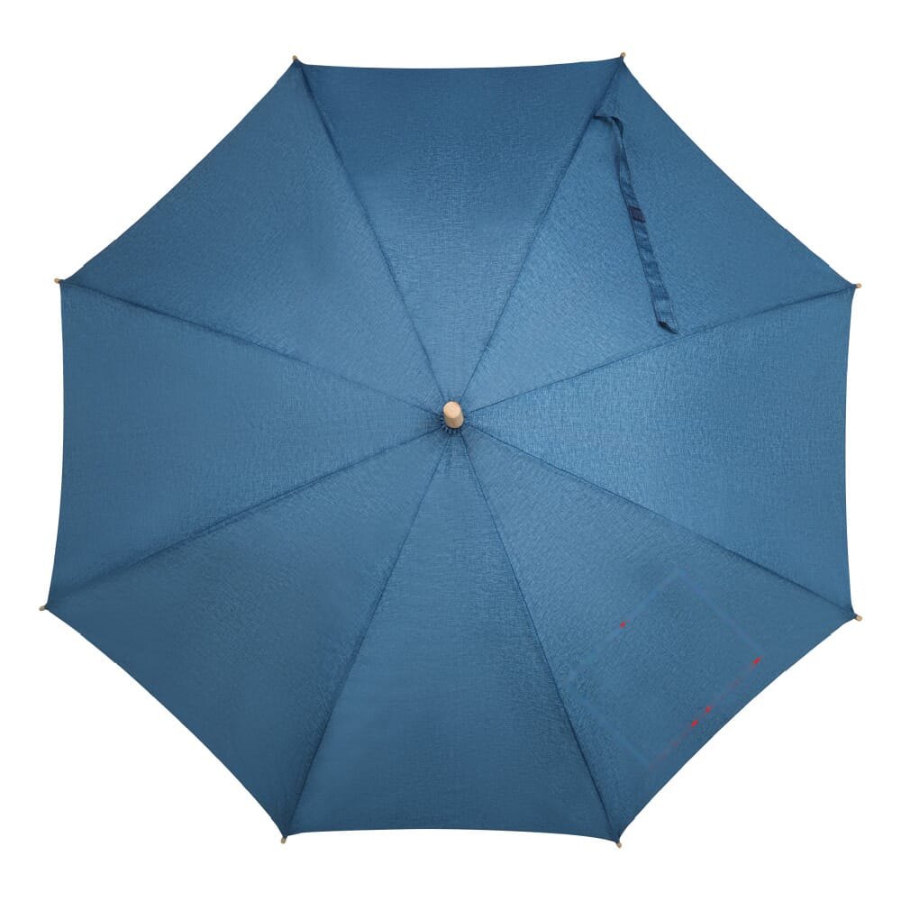 Stok paraplu 23” R-PET auto open — drukvlak paneel rechtsonder