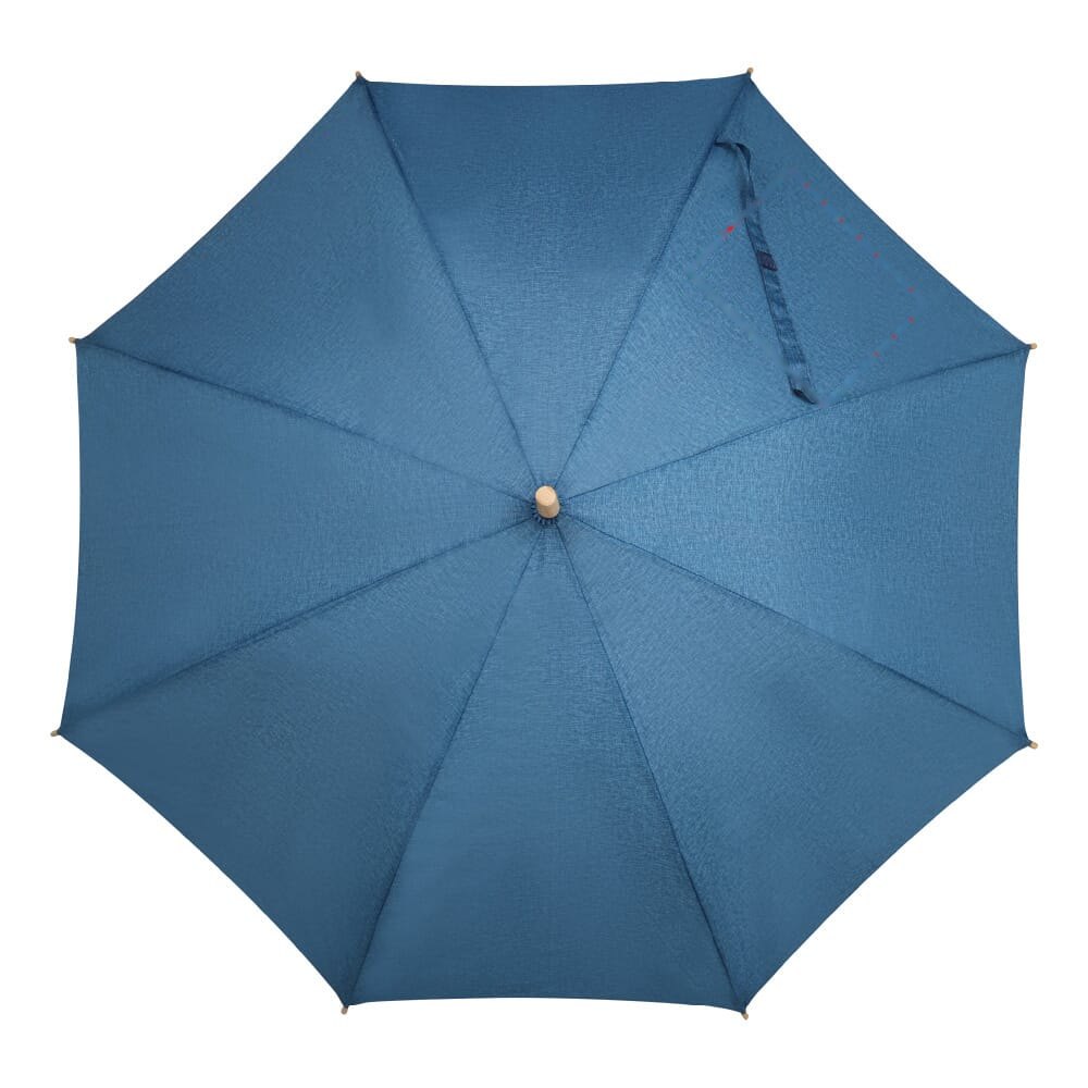 Stok paraplu 23” R-PET auto open — drukvlak paneel rechtsboven