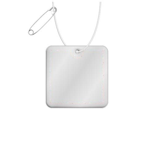 RFX™ H-20 vierkante reflecterende pvc hanger — drukvlak achterkant (onder reflecterende laag)