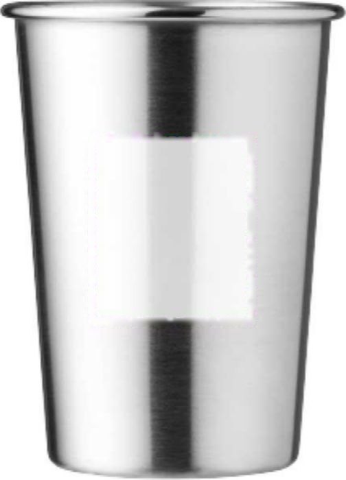 Drinkbeker Reid | Rvs | 350 ml — drukvlak voorzijde