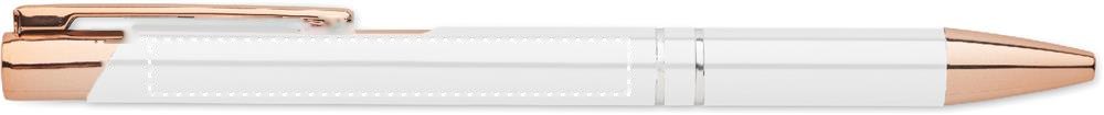 BERN ROSE - Gerecyclede aluminium pen — drukvlak clip linkshandig