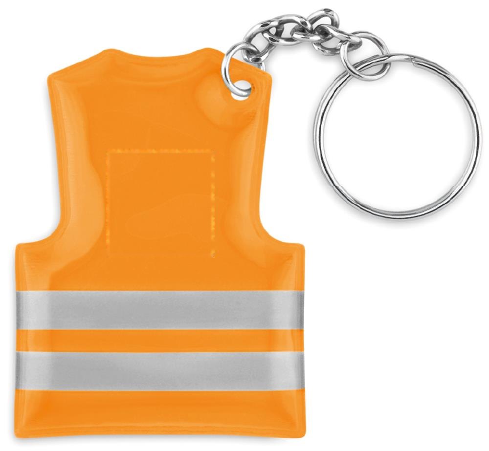 VISIBLE RING - Sleutelhanger veiligheidsvest — drukvlak achterzijde