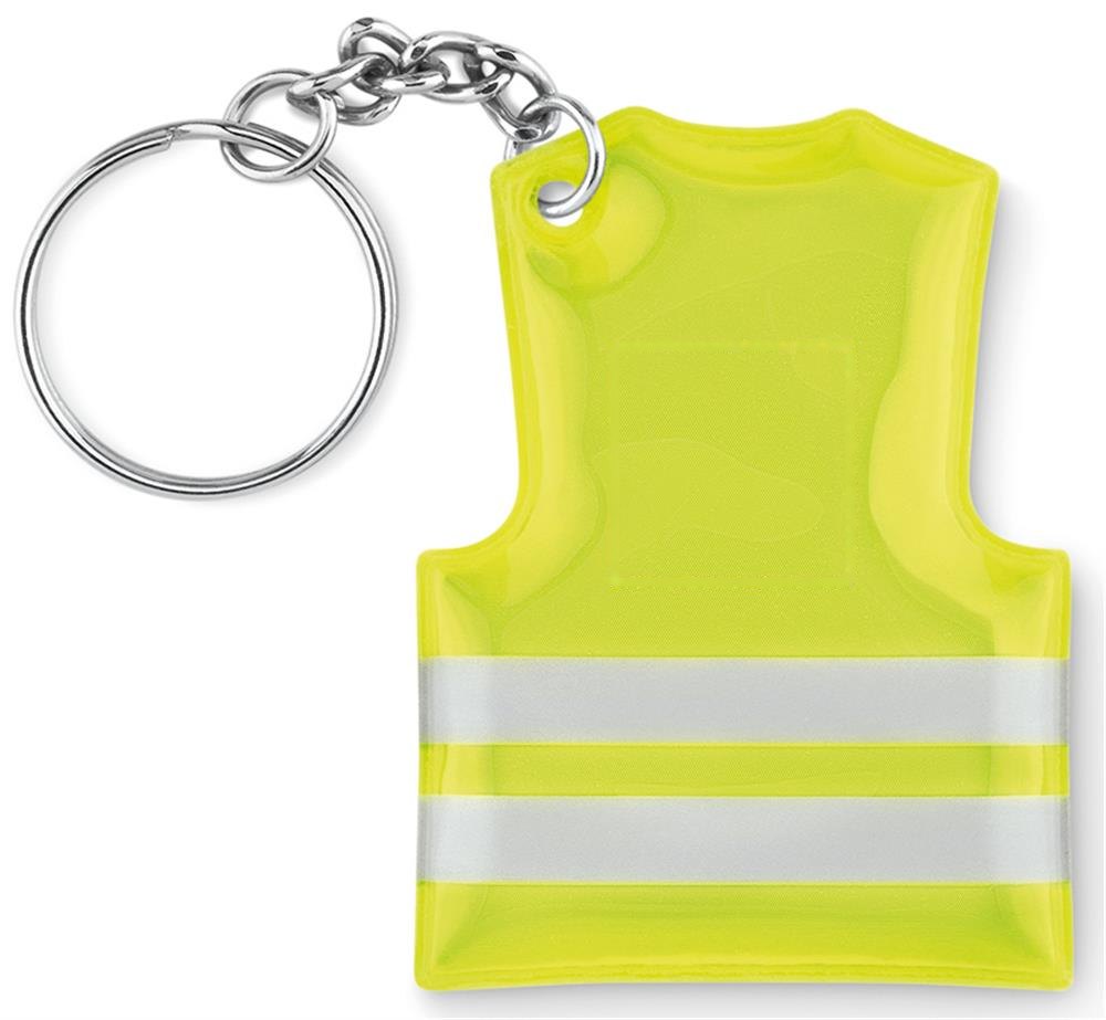 VISIBLE RING - Sleutelhanger veiligheidsvest — drukvlak voorzijde