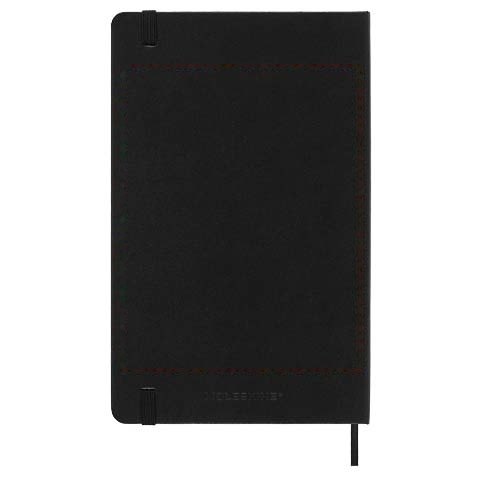 Moleskine horizontale week-agenda voor 12 maanden met harde kaft L — drukvlak achterzijde