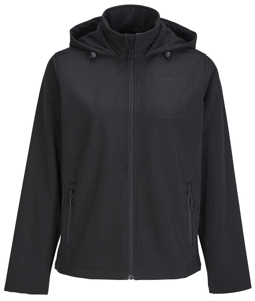 RACE HOODED WOMEN - RACE DAMESJAS MET CAPUCHON — drukvlak borst