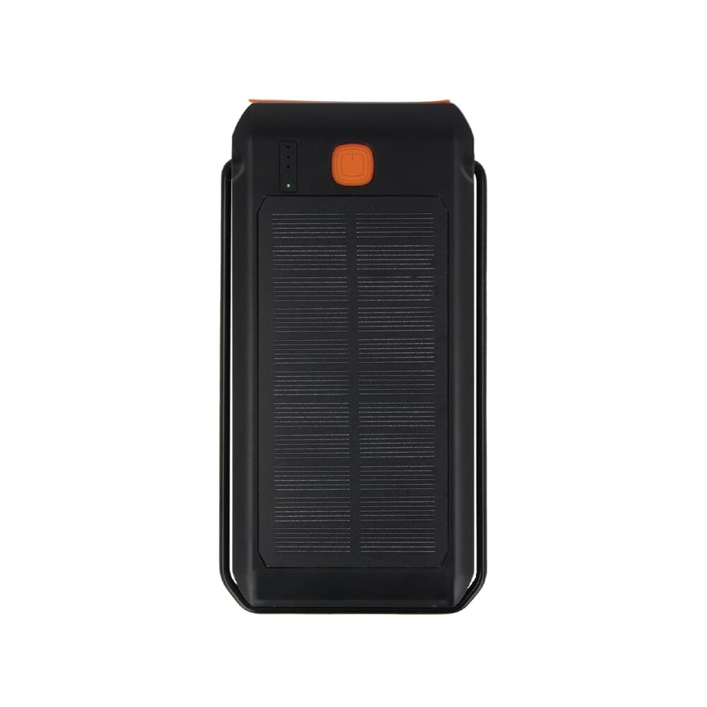 Quest Powerbank Zonne Energie 10000mAh — drukvlak zijde 1 onderaan
