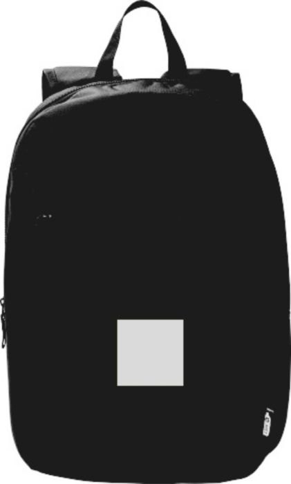 rPET polyester (600D) laptoprugzak Phineas — drukvlak voorvak