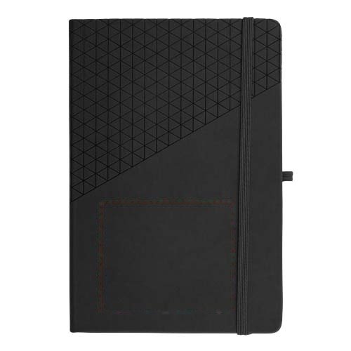 Soft touch patroon A5 notitieboek — drukvlak voorzijde