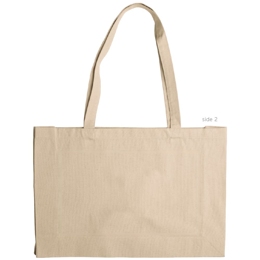 Schoudertas canvas OEKO-TEX® 280g/m² 45x10x33cm — drukvlak midden zijde 2