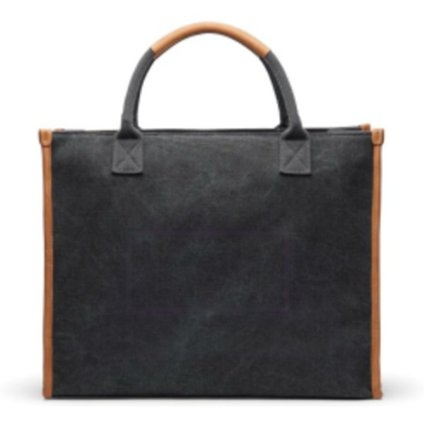 VINGA Bosler RCS recycled canvas office draagtas — drukvlak artikel achterzijde