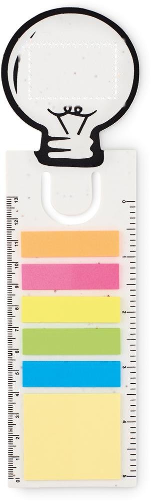 IDEA SEED - Zaadpapier boekenlegger — drukvlak voorzijde boven