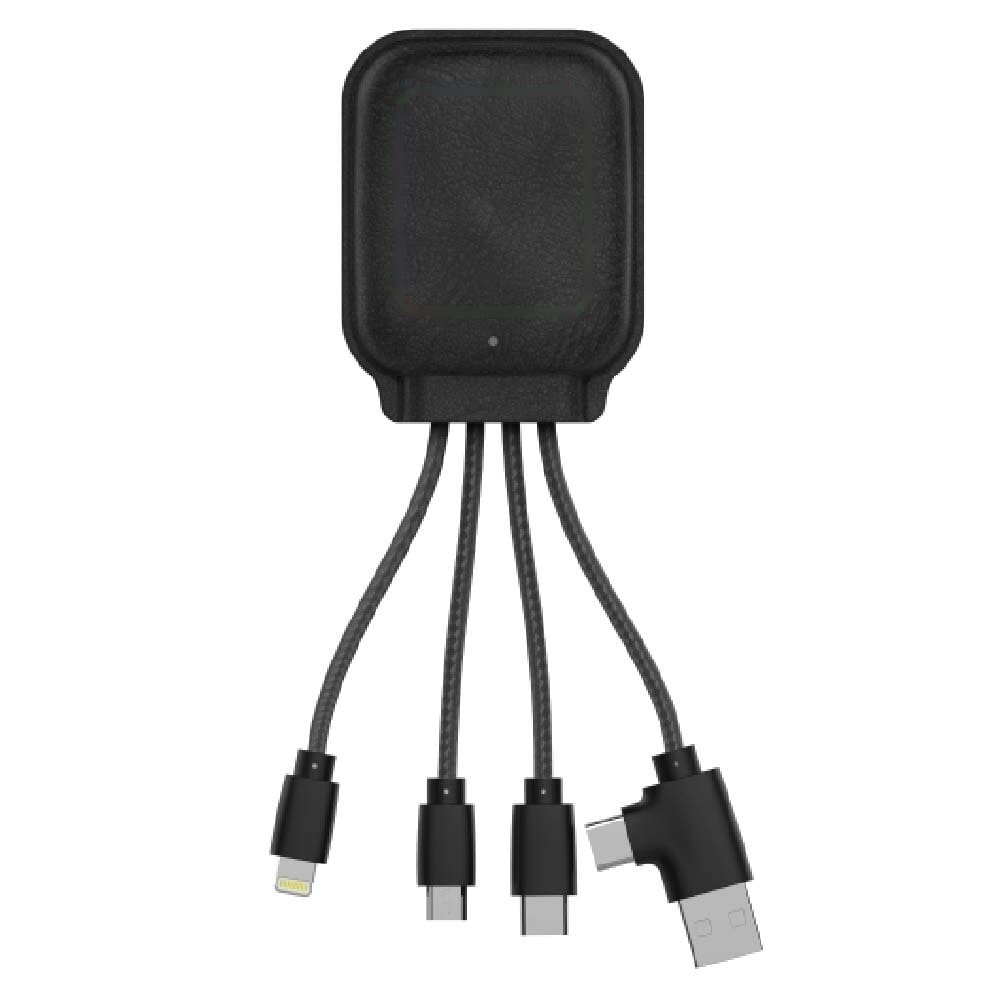 4001 | Xoopar Iné Gamma NFC Powerbank met Oplaadkabels 3000mAh — drukvlak midden op de behuizing