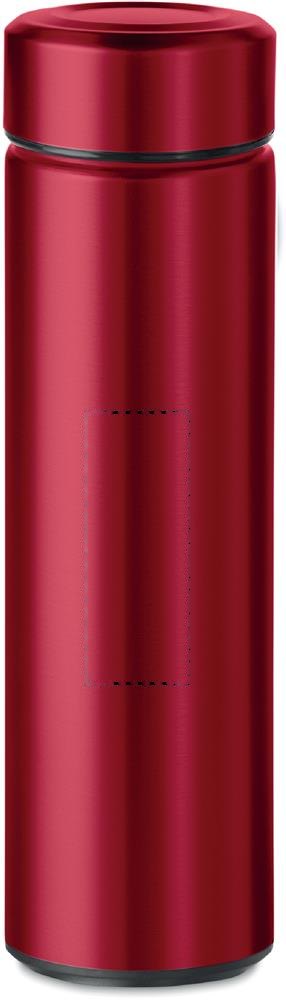 PATAGO - Dubbelwandige drinkfles 425 ml — drukvlak voorzijde