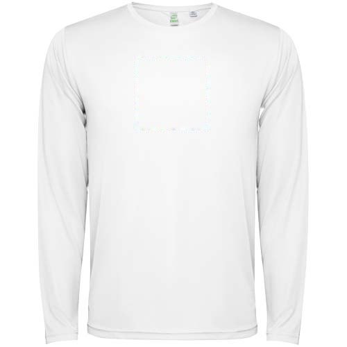 Estoril 125 g/m² T-shirt met lange mouwen voor kinderen — drukvlak impact volledige voorzijde