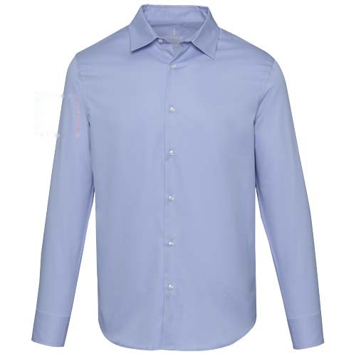 Citrine 185 g/m² twill herenoverhemd — drukvlak rechter bicep