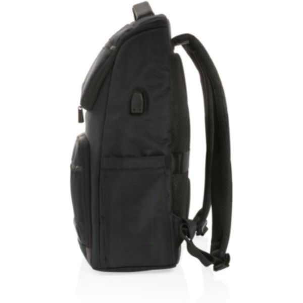 Swiss Peak AWARE™ RPET Voyager 15.6" laptop rugzak — drukvlak artikel zijkant rechts