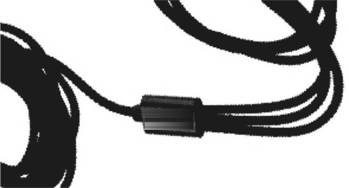 Nylon oplaadkabel Sable — drukvlak bovenzijde