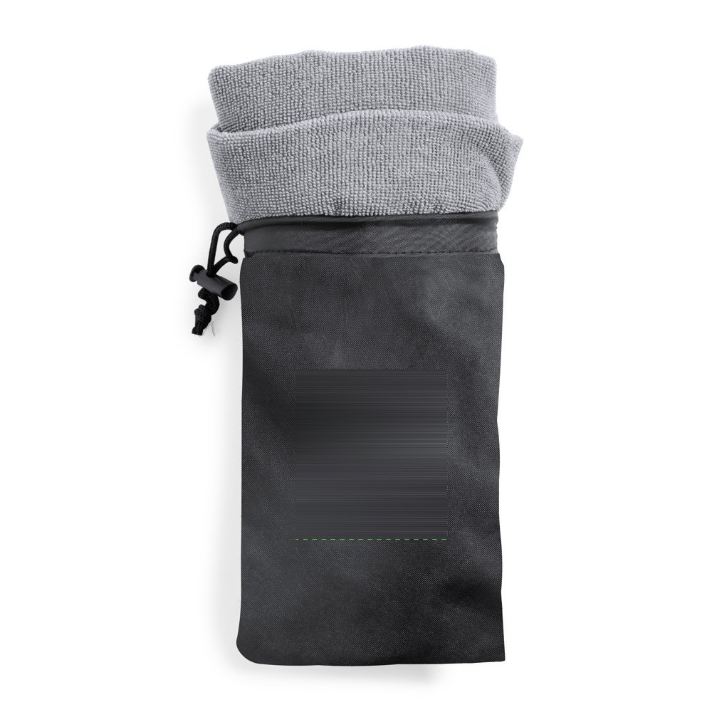 Handdoek voor Dieren Yelyn — drukvlak op de voorkant van de zak