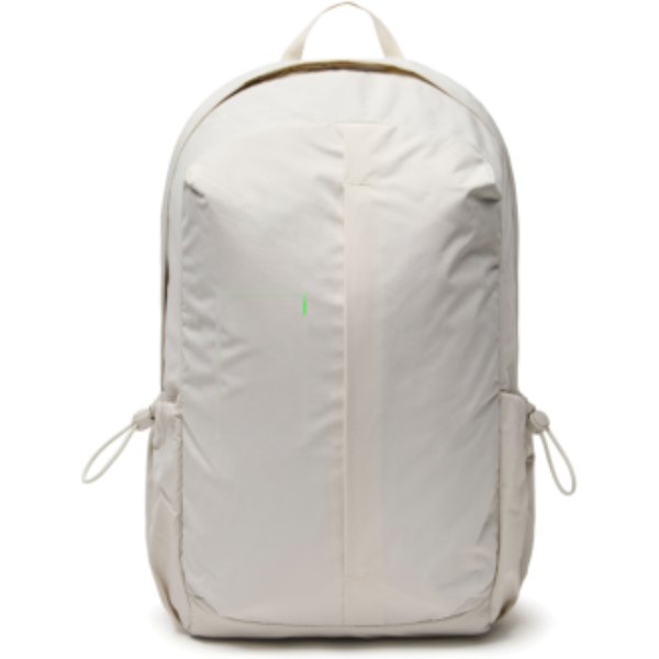 KENTO URBAN RCS recycled nylon 15,6 inch rugzak met voorvak — drukvlak artikel voorzijde links