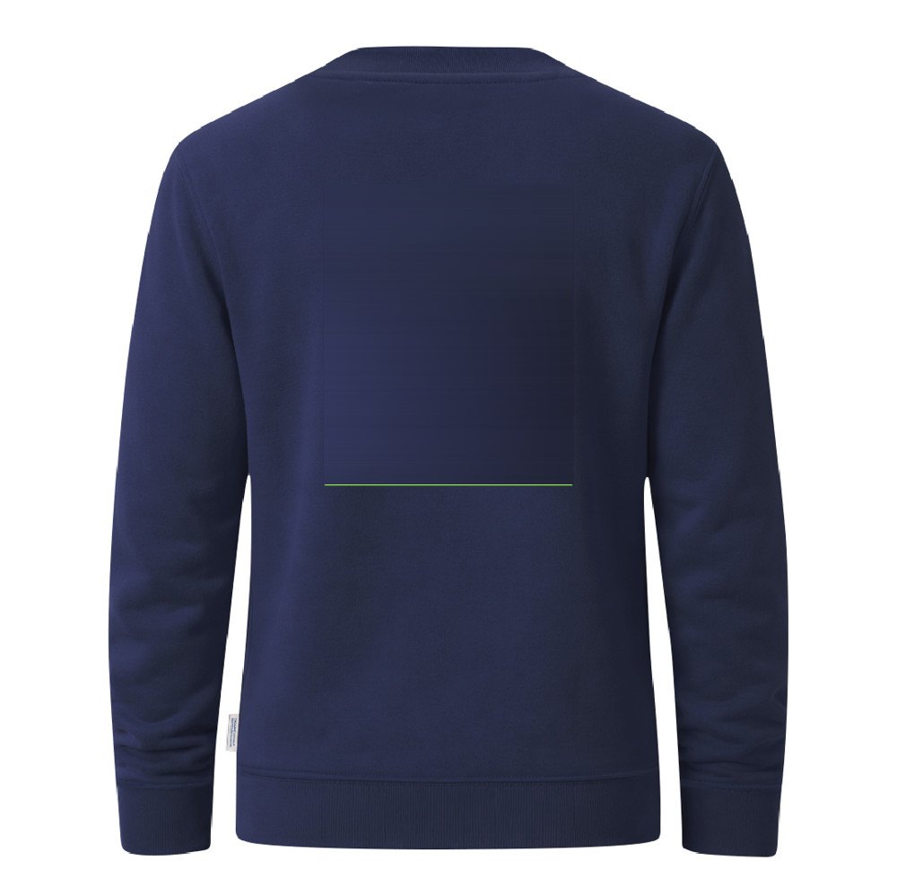 Volwassene Sweatshirt Skelton — drukvlak midden op de rug