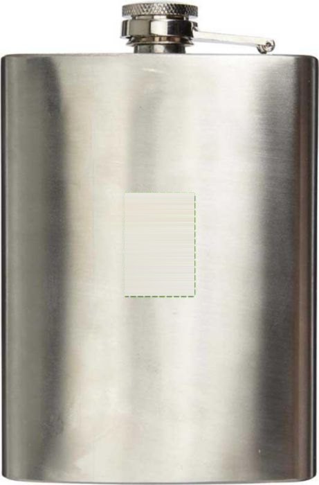 Heupflacon Benedict | Rvs 304 | 240 ml — drukvlak achterzijde