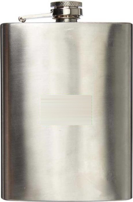 Heupflacon Benedict | Rvs 304 | 240 ml — drukvlak voorzijde
