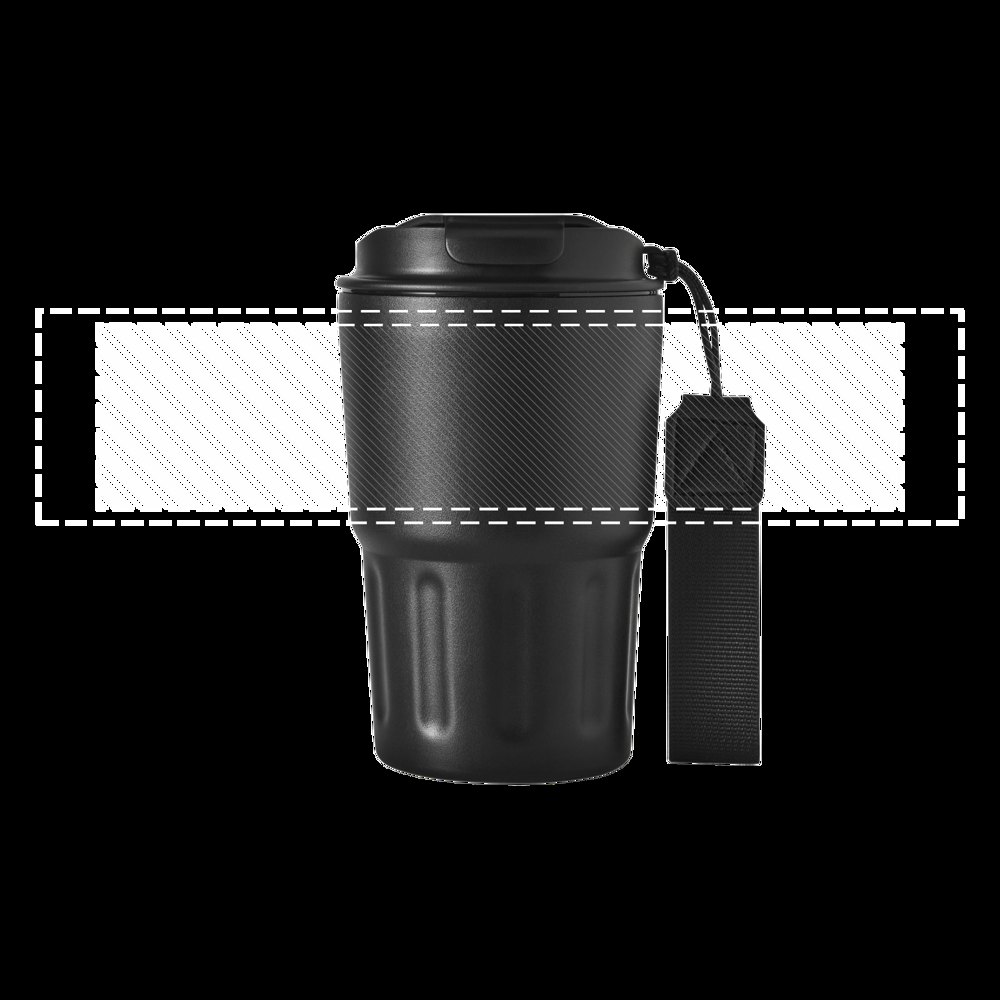 TRAVEL MUG - Isoleerbeker — drukvlak gecentreerd op de fles