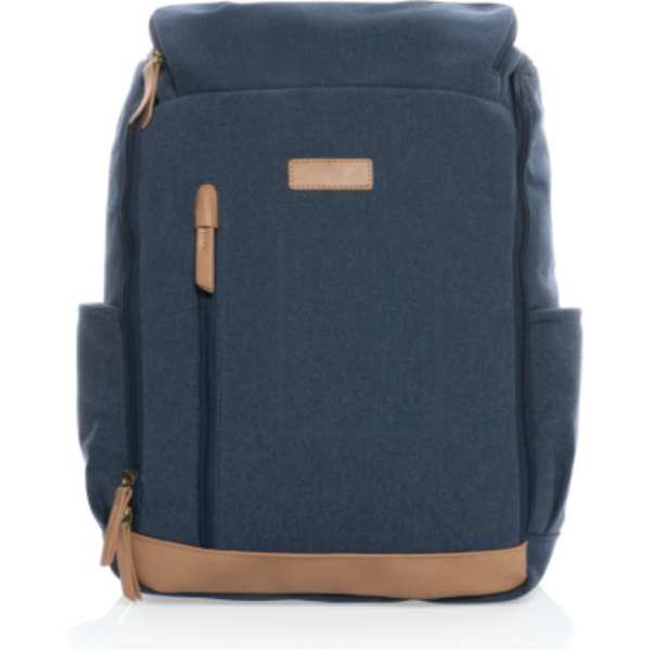 Impact AWARE™ 16 oz. rcanvas 15 inch laptoprugzak — drukvlak artikel voorzijde