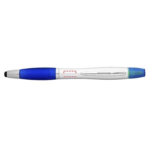Nash stylus balpen en markeerstift (zwarte inkt) — drukvlak verlengde van de clip