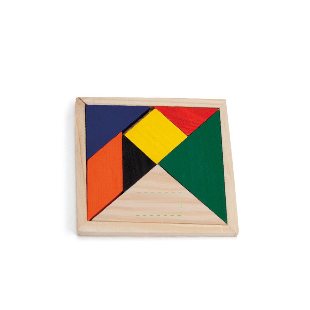 Puzzel Tangram — drukvlak gecentreerd