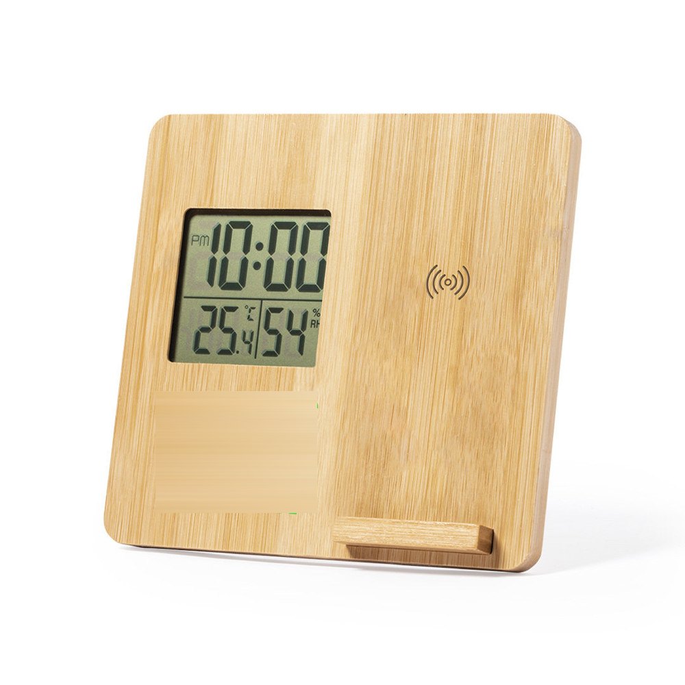 Oplader Weerstation Fiory — drukvlak onder het scherm