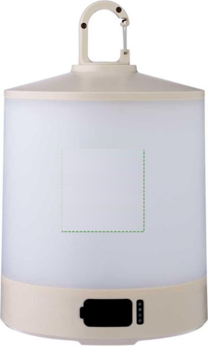 ABS multifunctionele lamp Araminta — drukvlak achterzijde