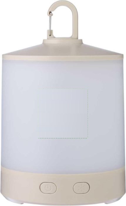 ABS multifunctionele lamp Araminta — drukvlak voorzijde