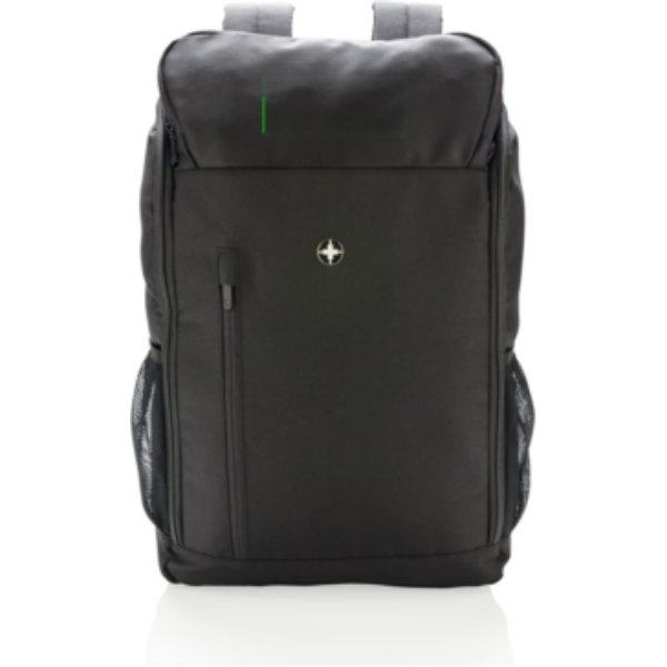 Swiss Peak AWARE™ easy access 15.6" laptop rugzak — drukvlak artikel bovenzijde