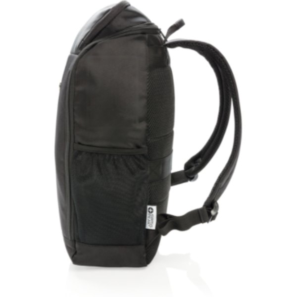 Swiss Peak AWARE™ easy access 15.6" laptop rugzak — drukvlak artikel zijkant rechts