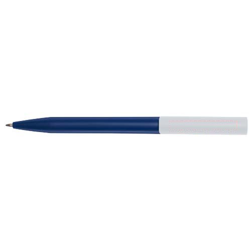Unix balpen van gerecycled plastic (blauwe inkt) — drukvlak clip
