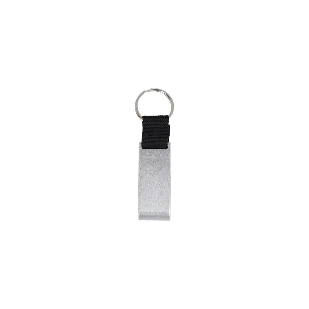 3-in-1 flesopener sleutelhanger — drukvlak midden op metalen deel