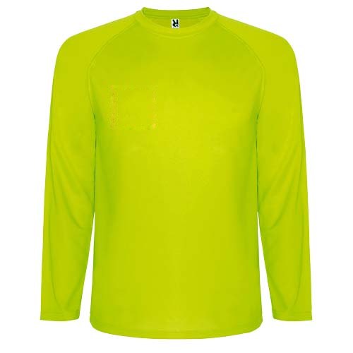 Montecarlo 150 g/m² heren sport t-shirt met lange mouwen — drukvlak rechter borst