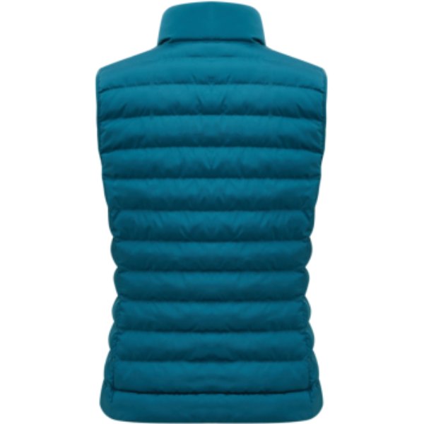 IQONIQ Meru dames gerecycled polyester bodywarmer — drukvlak artikel achterzijde