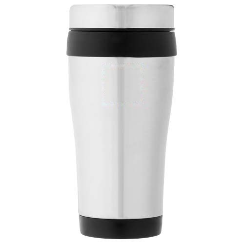 Elwood 410 ml geïsoleerde thermosbeker — drukvlak voorzijde