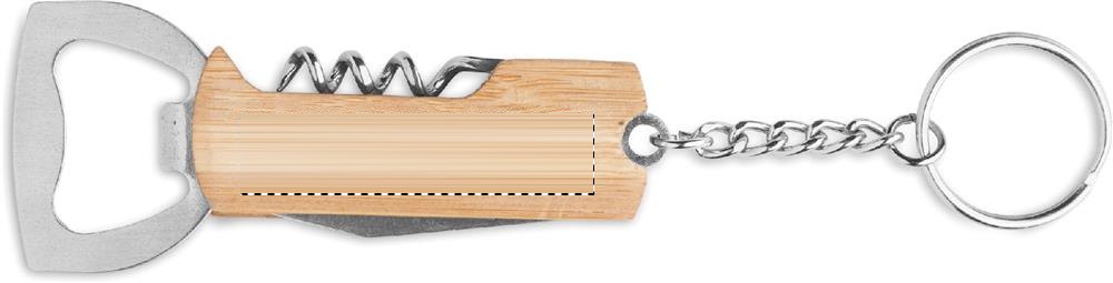 ALLIN1 - 3-in-1 bamboe zakgereedschap — drukvlak voorzijde houten handvat