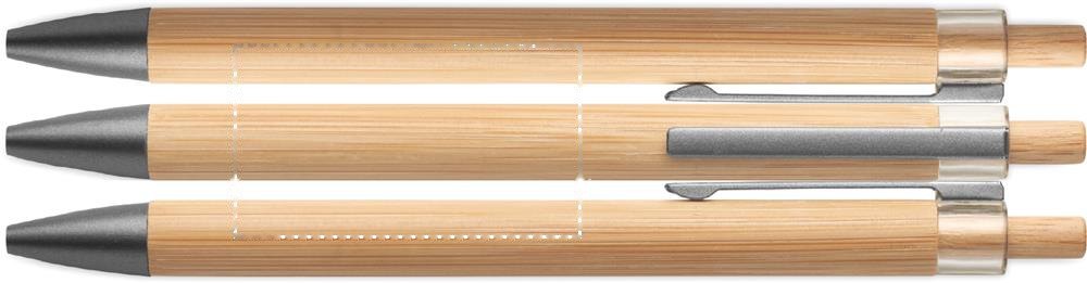 ITEA - Bamboe balpen met drukknop — drukvlak drukvlak 1