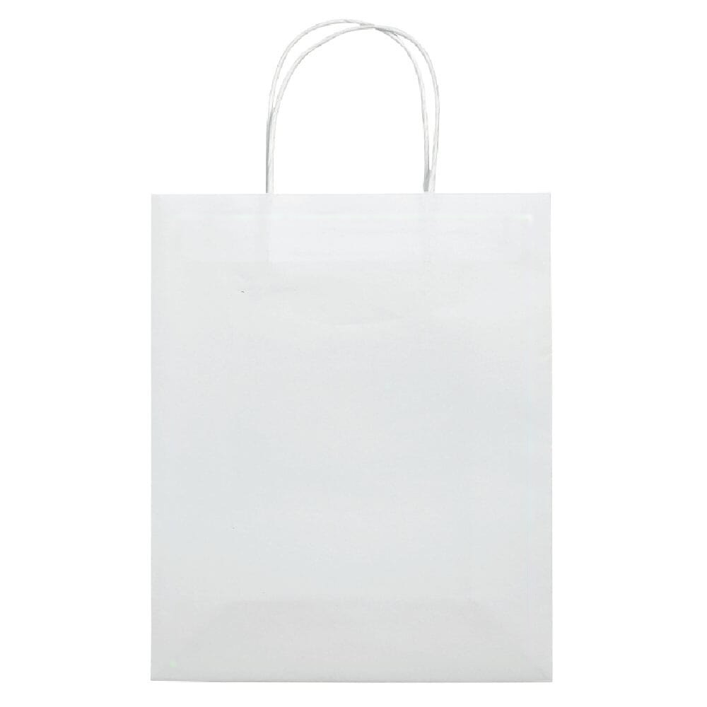 Papieren kraft tas 90g/m² 18x8x22cm — drukvlak op de voorkant