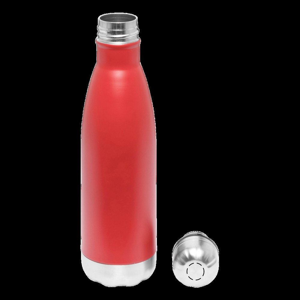 GOLDEN TASTE - Vacuüm-isoleer-drinkfles — drukvlak gecentreerd op de deksel