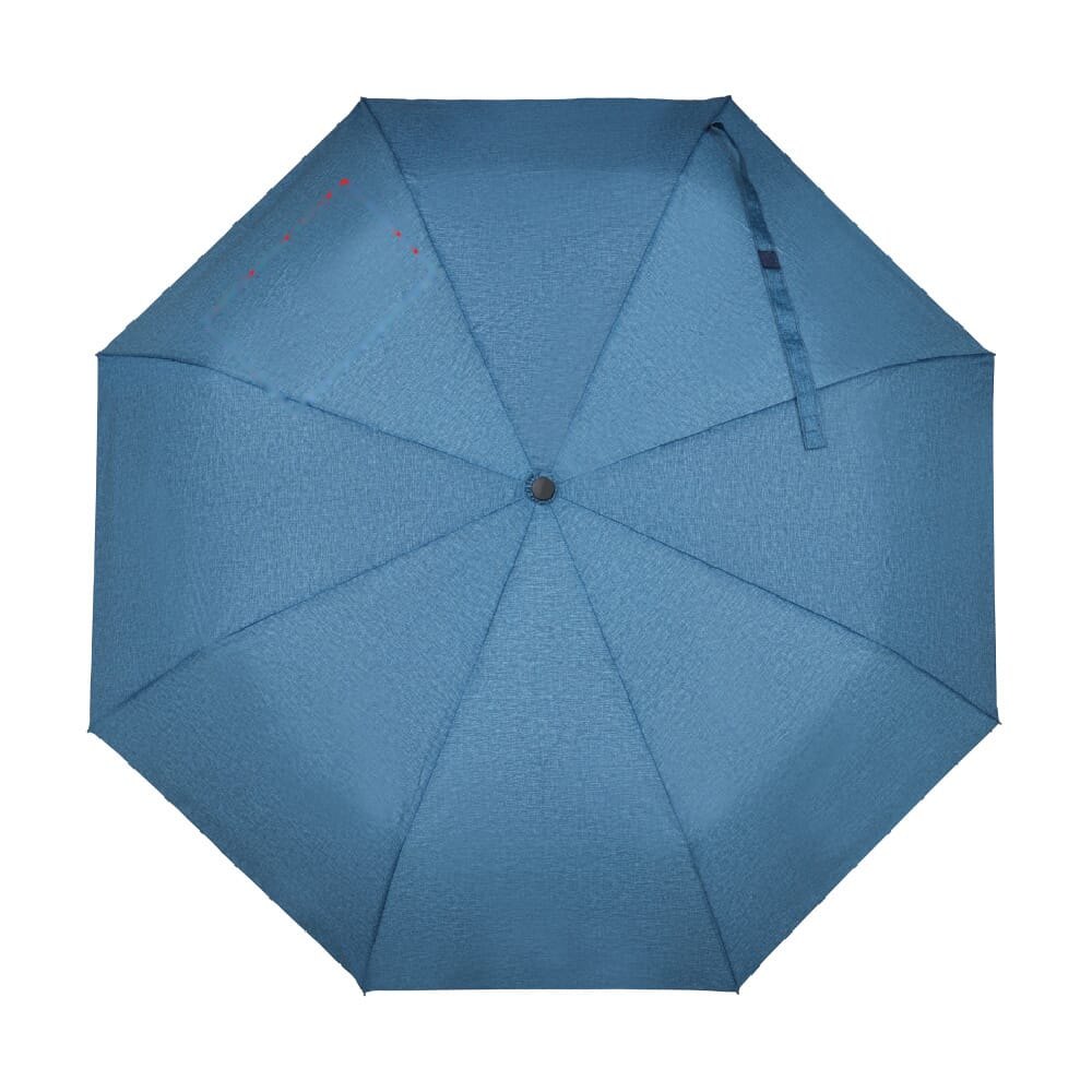 Opvouwbare paraplu 21” R-PET auto open — drukvlak paneel linksboven